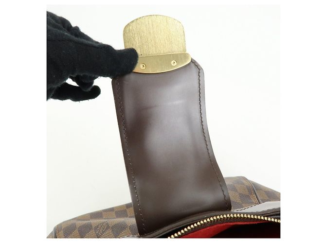 Borsa a tracolla Louis Vuitton Damier Ebene Sistina GM Brown N41540 - vista 19