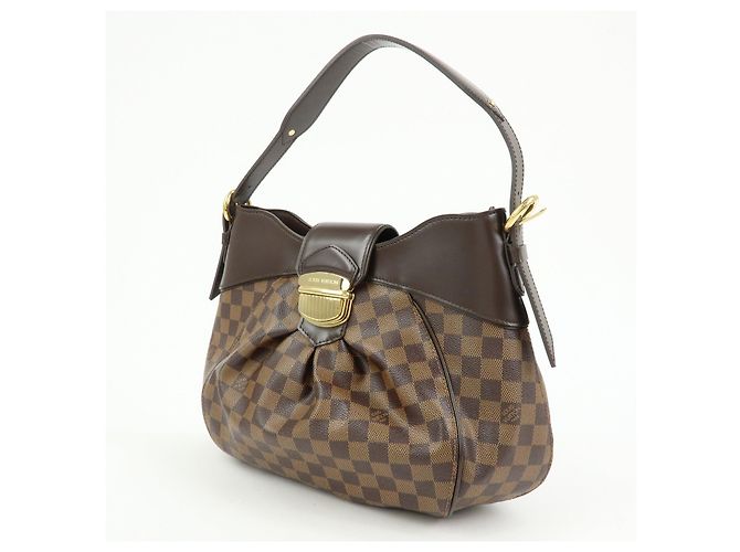 Borsa a tracolla Louis Vuitton Damier Ebene Sistina GM Brown N41540 - vista 3
