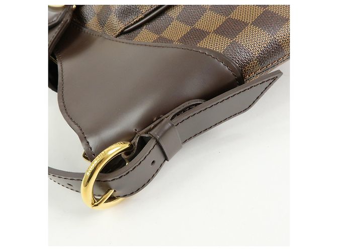 Borsa a tracolla Louis Vuitton Damier Ebene Sistina GM Brown N41540 - vista 9