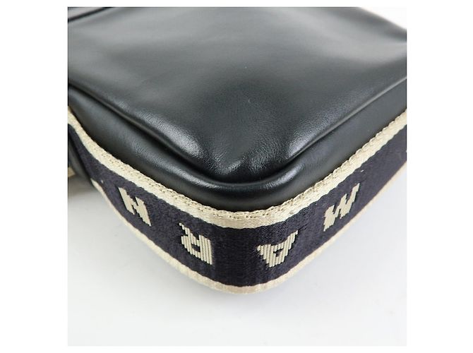 Borsa a tracolla in pelle MARNI BEY Logo Nera - vista 12