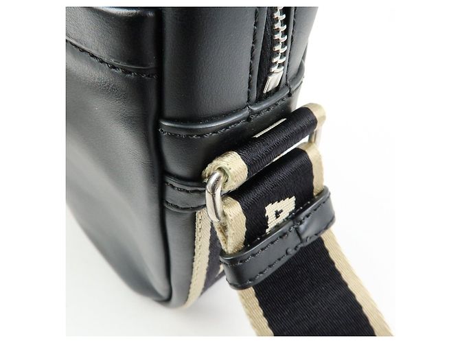 Borsa a tracolla in pelle MARNI BEY Logo Nera - vista 16