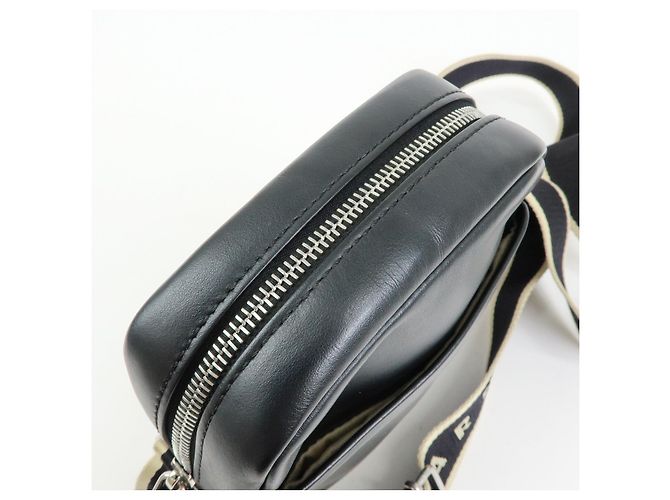 Borsa a tracolla in pelle MARNI BEY Logo Nera - vista 18