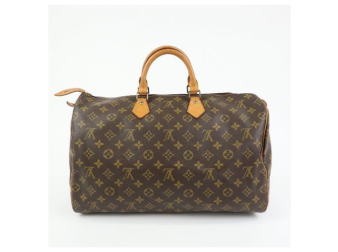 Louis Vuitton Monogram Speedy 40 Boston Bag Hand Bag Brown M41106 - vista 2