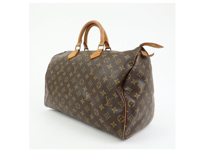 Louis Vuitton Monogram Speedy 40 Boston Bag Hand Bag Brown M41106 - vista 3