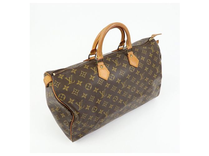 Louis Vuitton Monogram Speedy 40 Boston Bag Hand Bag Brown M41106 - vista 4