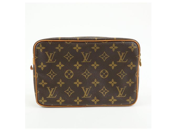 Louis Vuitton Monogram Compiegne 23 Pouch Clutch Bag Brown M51845 - vista 2