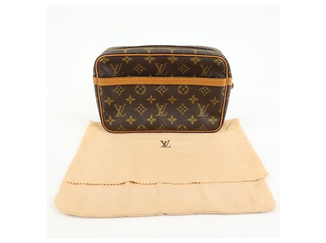 Louis Vuitton Monogram Compiegne 23 Pouch Clutch Bag Brown M51845 - vista 20