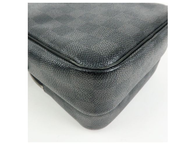 Louis Vuitton Damier Graphite Rem Shoulder Bag Black N41446 - vista 13