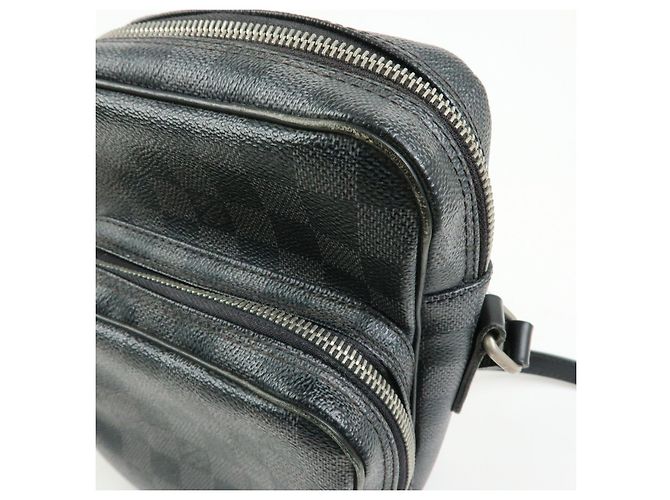Louis Vuitton Damier Graphite Rem Shoulder Bag Black N41446 - vista 15
