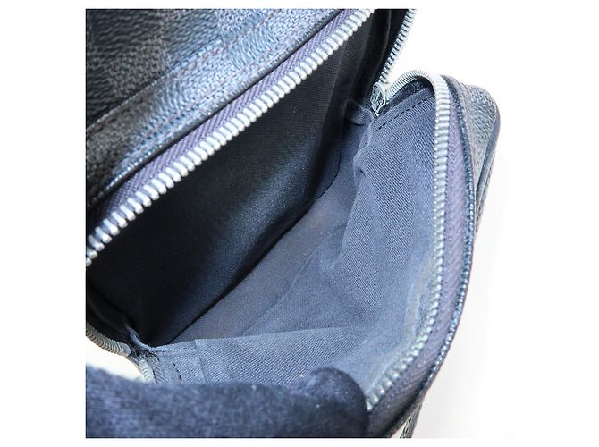 Louis Vuitton Damier Graphite Rem Shoulder Bag Black N41446 - vista 19