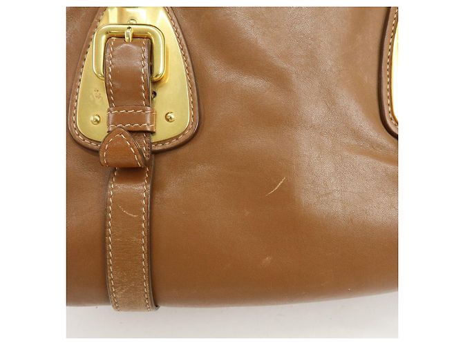 Borsa 2Way in pelle PRADA Borsa a mano Borsa a tracolla Marrone - vista 18