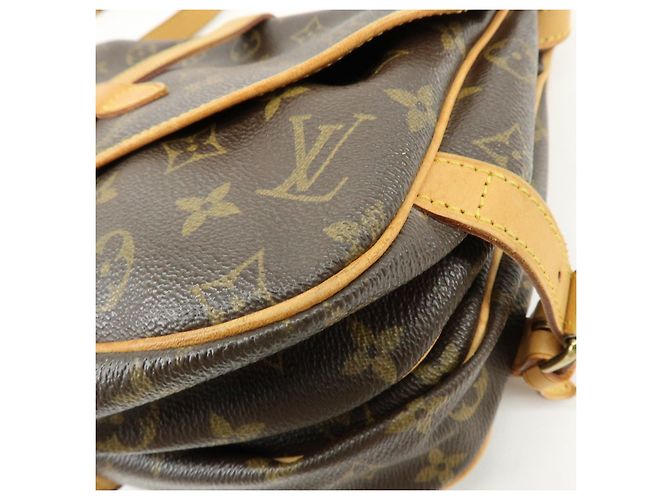 Borsa a tracolla Louis Vuitton Monogram Saumur 30 Canvas Brown M42256 - vista 13