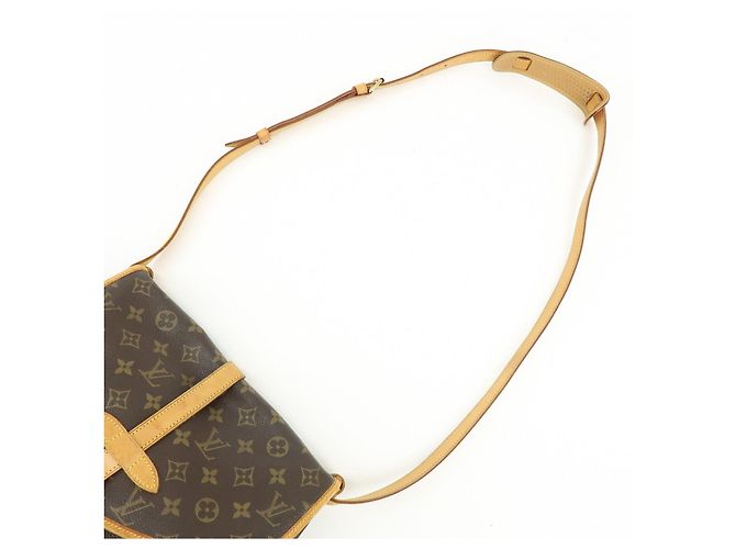Borsa a tracolla Louis Vuitton Monogram Saumur 30 Canvas Brown M42256 - vista 6
