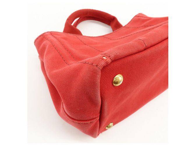 Borsa a mano e a tracolla 2Way PRADA Triangle Logo Canapa Mini Canvas B2439G - vista 11