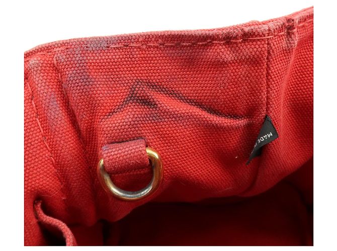 Borsa a mano e a tracolla 2Way PRADA Triangle Logo Canapa Mini Canvas B2439G - vista 22