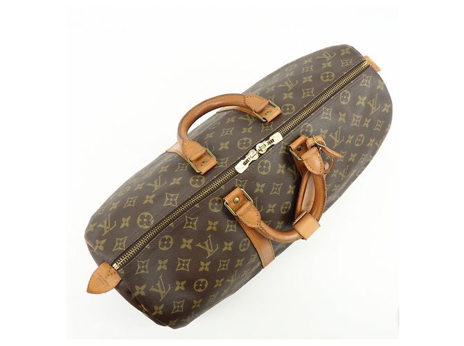 Borsa Boston Louis Vuitton Monogram Keep All 45 Brown M41428 - vista 14
