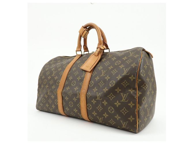 Borsa Boston Louis Vuitton Monogram Keep All 45 Brown M41428 - vista 2