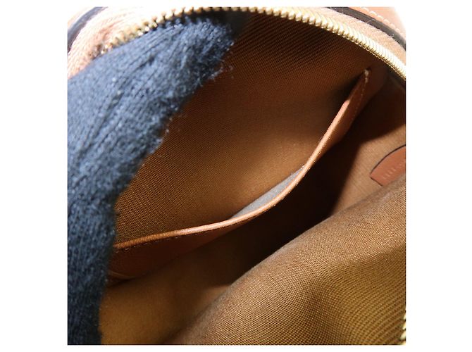 Céline CELINE Triomphe Borsa a spalla rotonda in PVC e pelle Borsa rotonda Marrone - vista 17