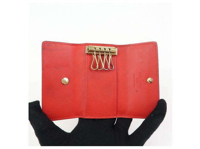 Louis Vuitton Vernis Multicles 4 Key Case Key Holder Red M91976 - vista 13