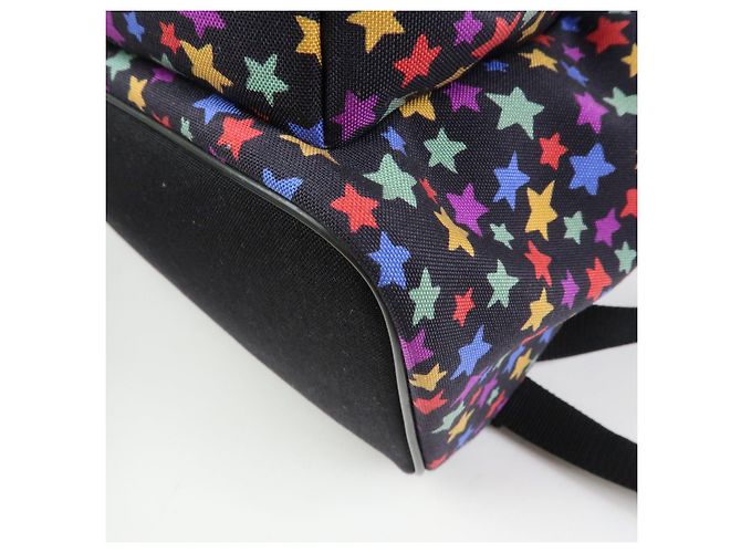 Autre Marque SAINT LAURENT PARIS Zaino City Canvas Leather Backpack Star Pattern 508548 - vista 10
