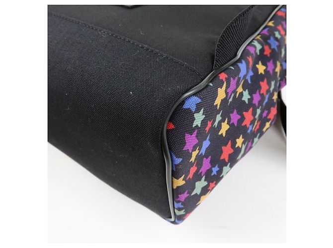 Autre Marque SAINT LAURENT PARIS Zaino City Canvas Leather Backpack Star Pattern 508548 - vista 12