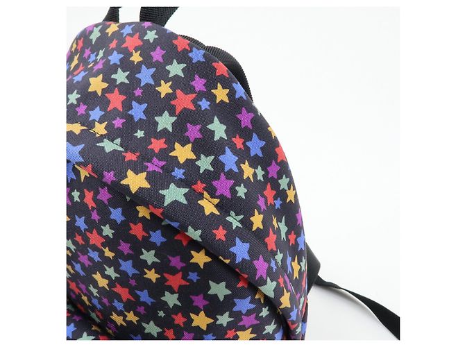 Autre Marque SAINT LAURENT PARIS Zaino City Canvas Leather Backpack Star Pattern 508548 - vista 13