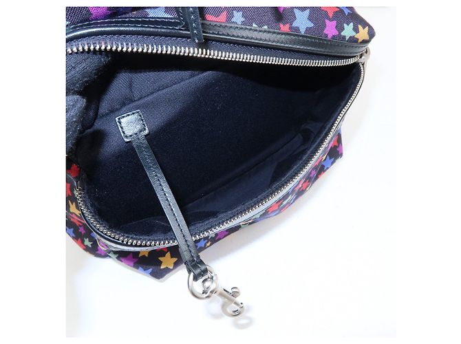 Autre Marque SAINT LAURENT PARIS Zaino City Canvas Leather Backpack Star Pattern 508548 - vista 16