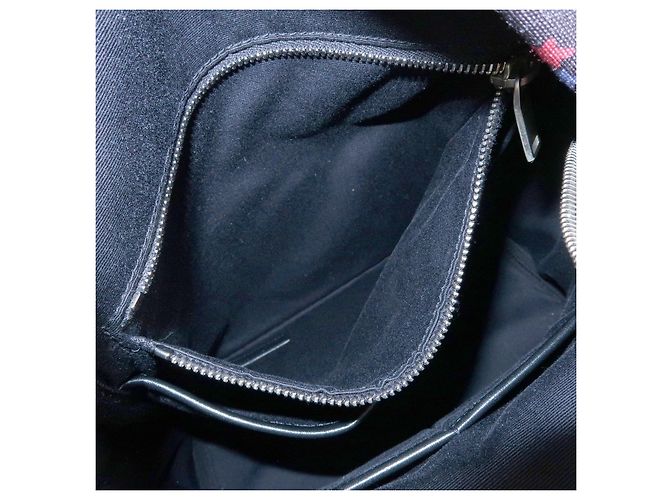 Autre Marque SAINT LAURENT PARIS Zaino City Canvas Leather Backpack Star Pattern 508548 - vista 20