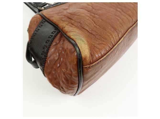 FENDI Ethonico Leder Tote Bag Schultertasche Braun 8BN157 - Ansicht 13