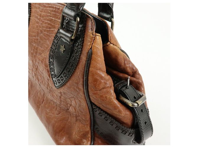 FENDI Ethonico Leder Tote Bag Schultertasche Braun 8BN157 - Ansicht 15