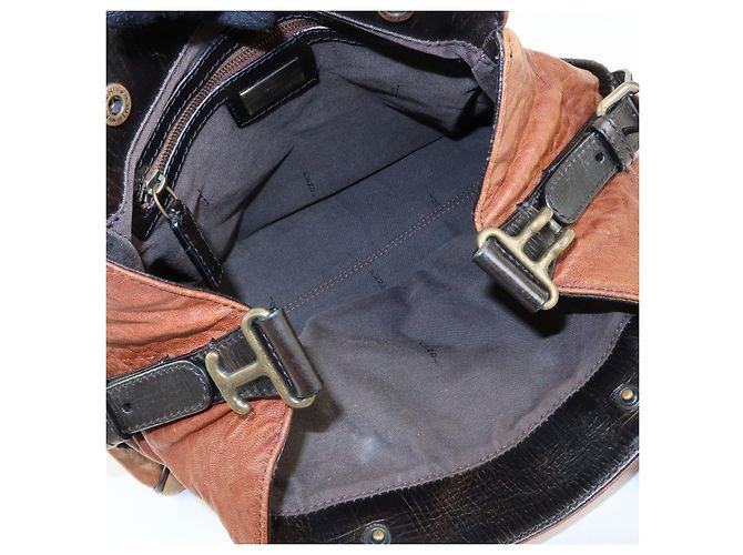 FENDI Ethonico Leder Tote Bag Schultertasche Braun 8BN157 - Ansicht 19