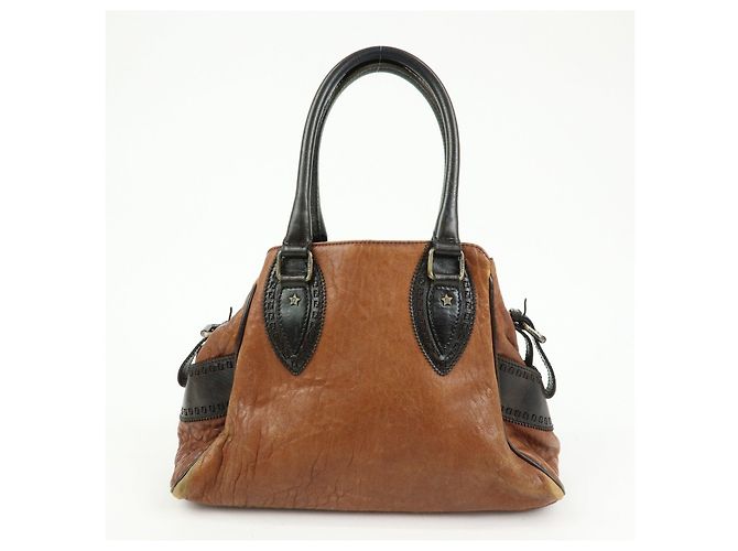 FENDI Ethonico Leder Tote Bag Schultertasche Braun 8BN157 - Ansicht 2