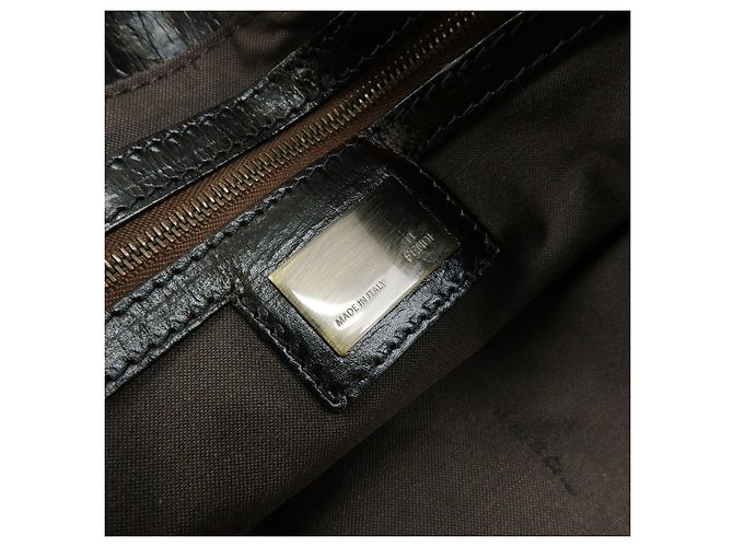 FENDI Ethonico Leder Tote Bag Schultertasche Braun 8BN157 - Ansicht 22