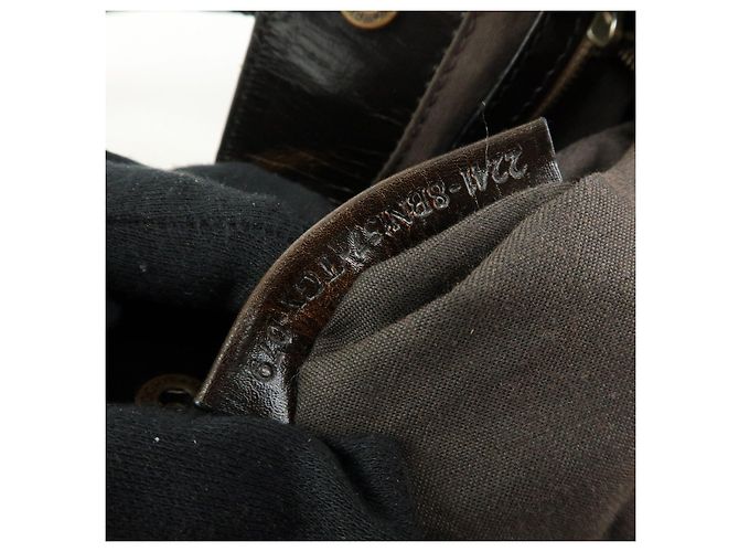 FENDI Ethonico Leder Tote Bag Schultertasche Braun 8BN157 - Ansicht 23