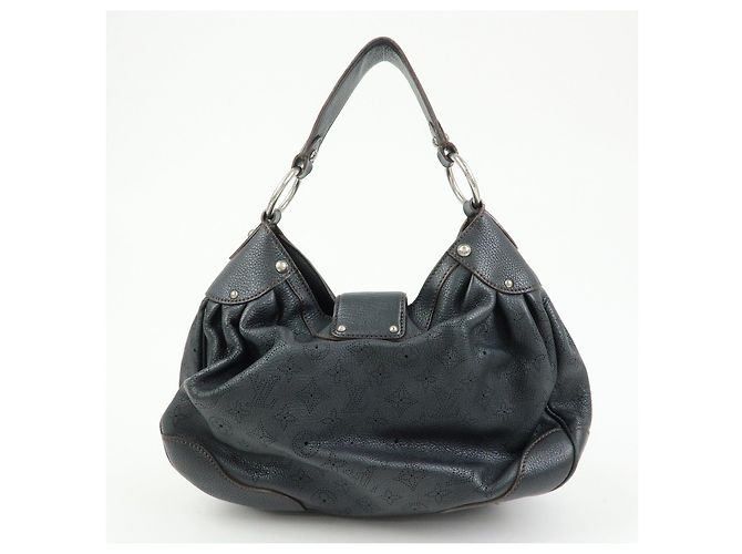 Borsa a tracolla Louis Vuitton Monogram Mahina Solar PM Noir M93127 - vista 2