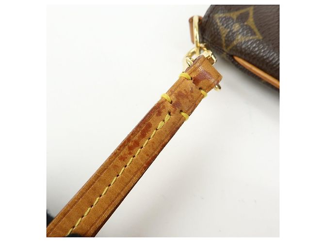 Louis Vuitton Monogram Partition Pouch Wristlet Bag Brown M51901 - vista 14