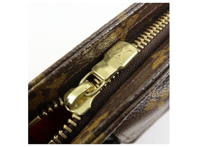 Louis Vuitton Monogram Partition Pouch Wristlet Bag Brown M51901 - vista 16