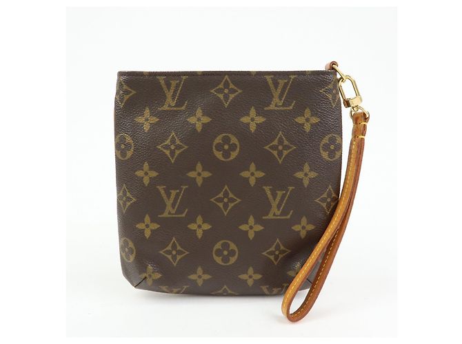 Louis Vuitton Monogram Partition Pouch Wristlet Bag Brown M51901 - vista 2