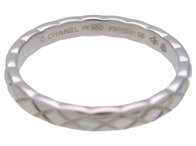 CHANEL COCO Crush Ring #56 PT950 Platin US7.5 EU56 HK16.5 J11117 - Ansicht 4