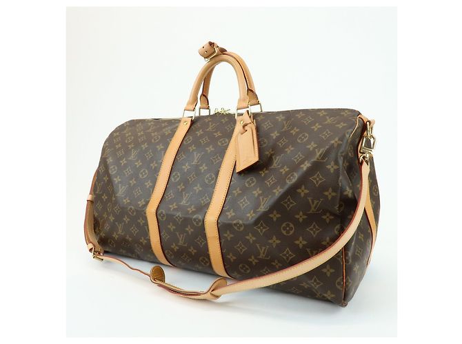 Louis Vuitton Monogram Keep All Bandouliere 55 Boston Bag M41414 - vista 3