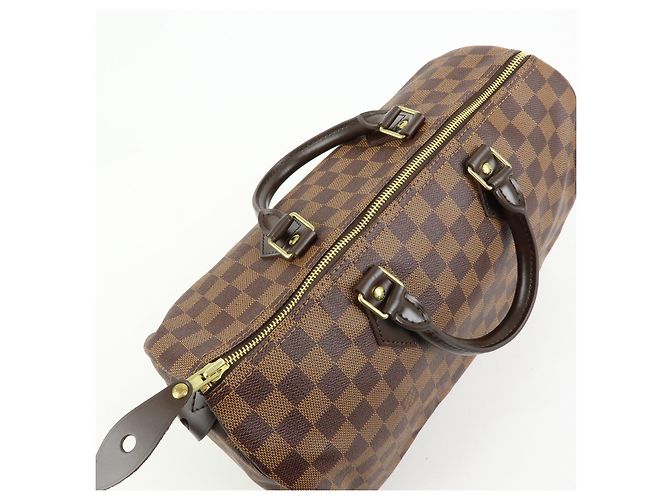 Louis Vuitton Damier Ebene Speedy 30 Boston Bag Hand Bag N41531 - vista 20