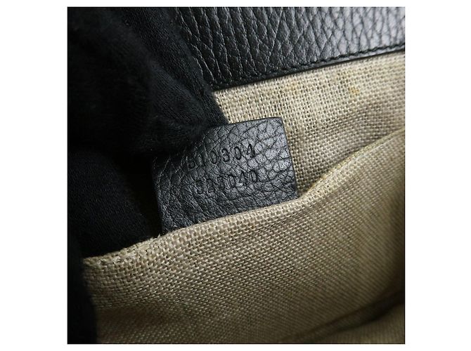 Borsa a tracolla in pelle con catena GUCCI Interlocking G Nera 510304 - vista 24