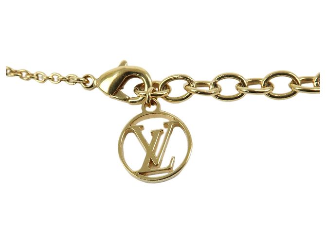 Bracciale Louis Vuitton LV Iconic Pearl in metallo e perle imitation M1086A - vista 4