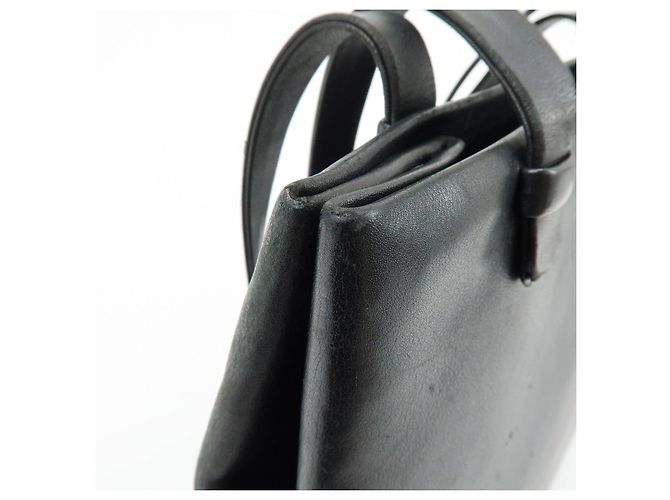 Bolso Tote CHANEL Logo de piel de becerro Bolso de hombro Bolso de mano Negro - vista 14