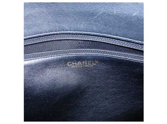 Bolso Tote CHANEL Logo de piel de becerro Bolso de hombro Bolso de mano Negro - vista 22