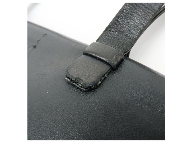Bolso Tote CHANEL Logo de piel de becerro Bolso de hombro Bolso de mano Negro - vista 8