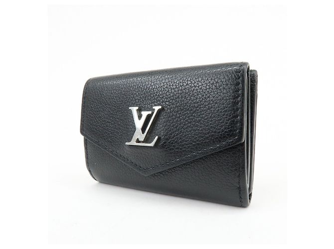 Louis Vuitton Portefeuille Lock Mini Leather Compact Wallet M63921 - vista 3