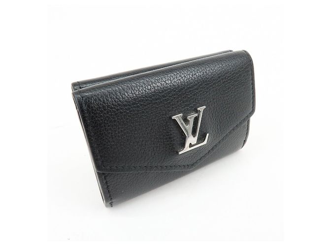 Louis Vuitton Portefeuille Lock Mini Leather Compact Wallet M63921 - vista 4