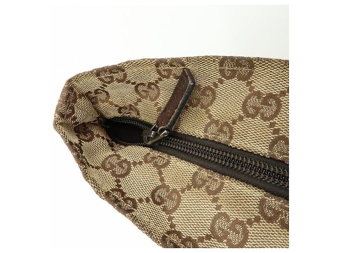 Borsa Tote e Borsa a Mano GUCCI Sherry GG Canvas Leather Brown 131228 - vista 18
