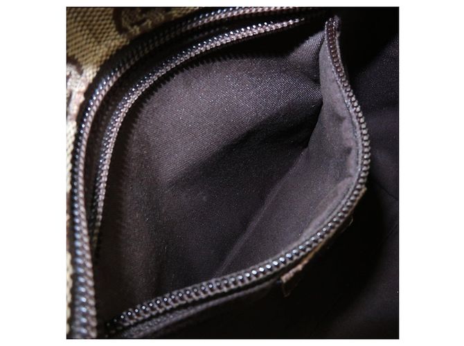 Borsa Tote e Borsa a Mano GUCCI Sherry GG Canvas Leather Brown 131228 - vista 21